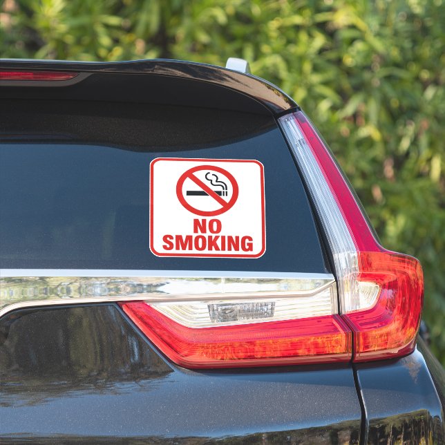Vertical No Smoking Sign (Car Side)