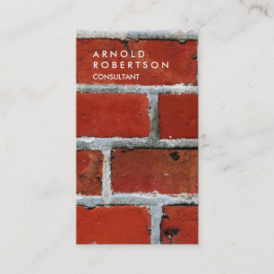 Vertical Orange Wall Design Quality Trendy Business Card