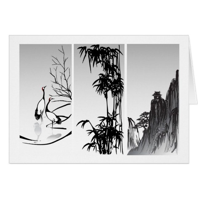 Vertical Oriental Scroll (Front Horizontal)