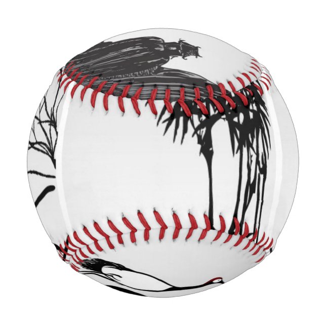 Vertical Oriental Scroll Baseball (Front)