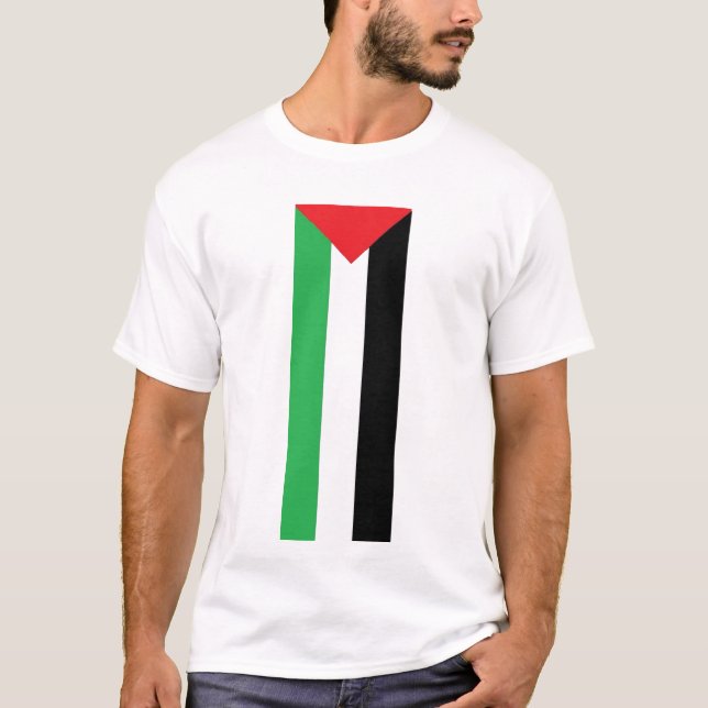 Vertical Palestinian Flag T-shirt (Front)
