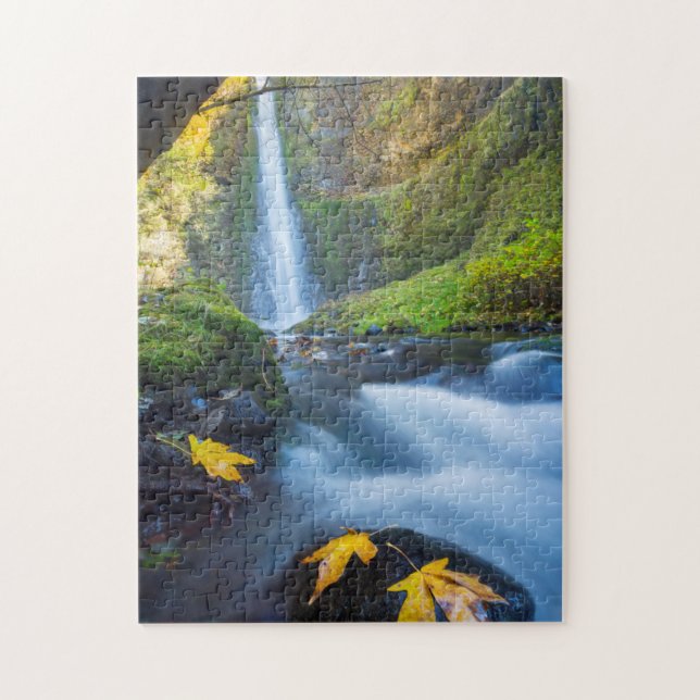 Vertical panorama view of Tunnel Falls Jigsaw Puzzle (Vertical)