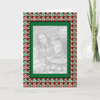 Vertical Peppermints Holiday Card