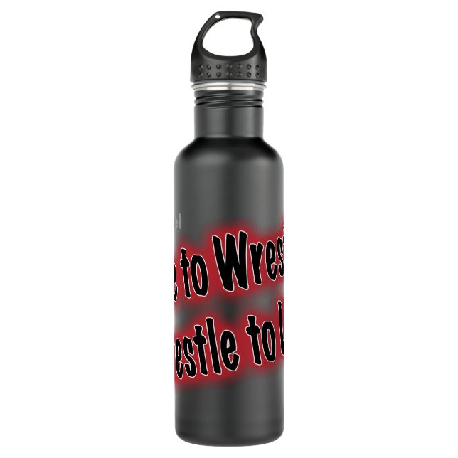 Vertical Personalised Wrestling 710 Ml Water Bottle (Front)