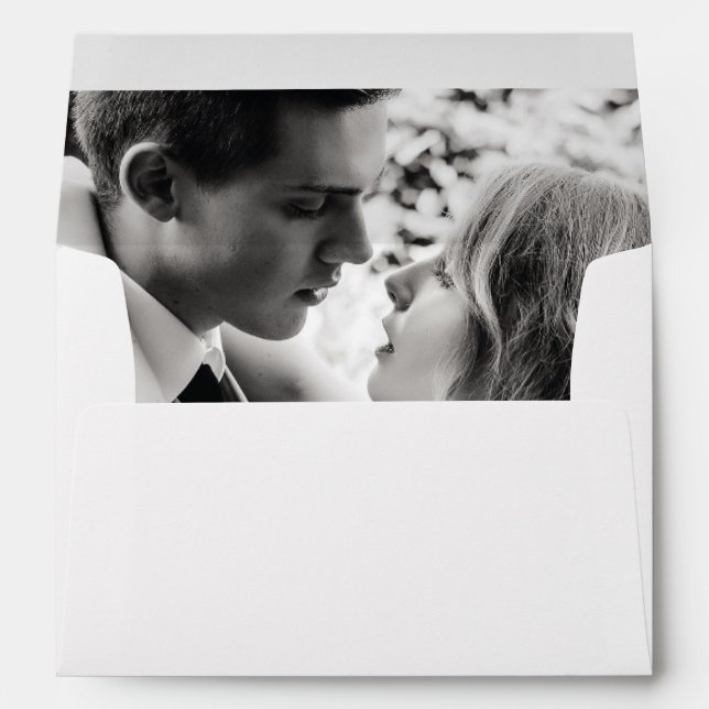 Vertical Photo Wedding Envelope (Back (Bottom))