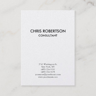 Vertical Plain Chubby Business Card