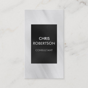 Vertical Plain Grey Attractive Business Card
