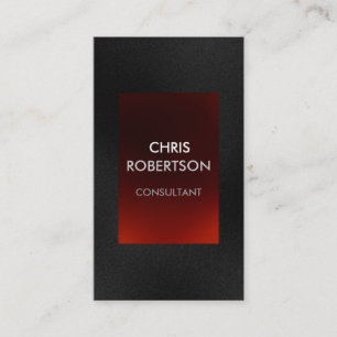 Vertical Plain Grey Red Attractive Business Card