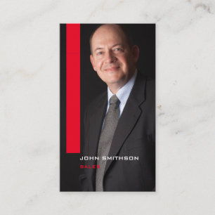 Vertical Portrait Sales Person Business Card