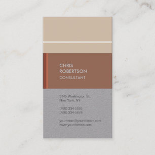 Vertical Premium Grey Minimalist Modern Business Card