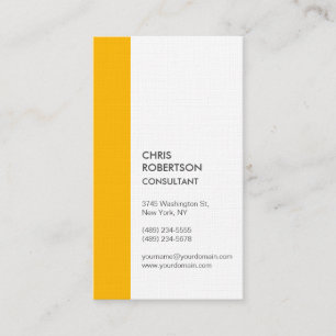 Vertical Premium Linen Minimalist Modern Business Card