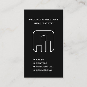 Vertical Realtor Real Estate Agent Social Media Business Card
