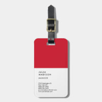 Vertical Red White Trendy Manager Consultant