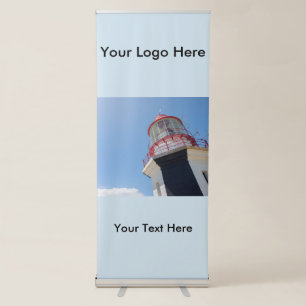 Vertical Retractable Banner with Lighthouse