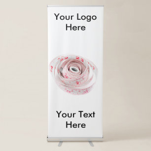 Vertical Retractable Banner with Measuring Tape