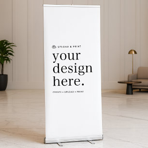 Vertical Retractable Banner Your Design Upload