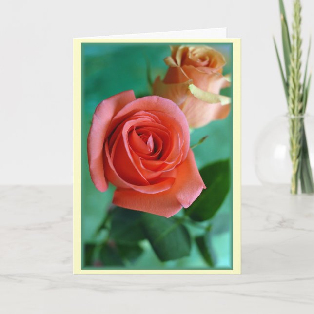 "Vertical Roses" Card (Front)