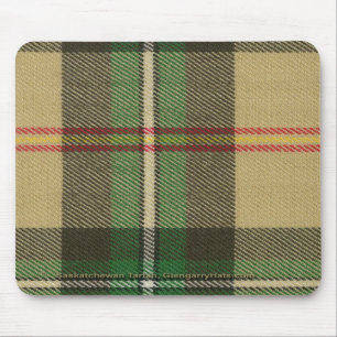 Vertical Saskatchewan Tartan Mousepad