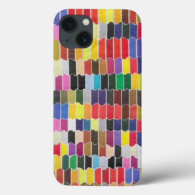 Vertical Scalloped Swatches Collage Case-Mate iPhone Case (Back)