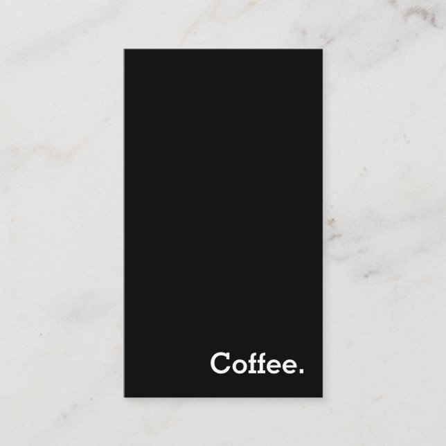 Vertical Simple Word Dark Loyalty Punch-Card Card (Front)