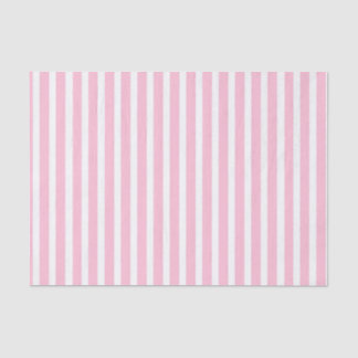 Vertical Soft Pink and White Stripes Tissue Paper