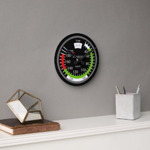 Vertical Speed Indicator Pilot Aviation Geek Round Clock
