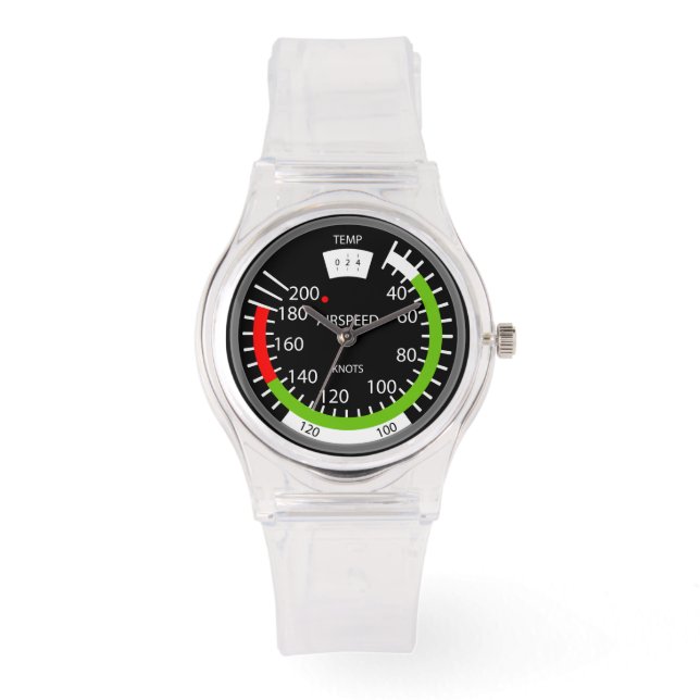 Vertical Speed Indicator Pilot Aviation Geek Watch (Front)