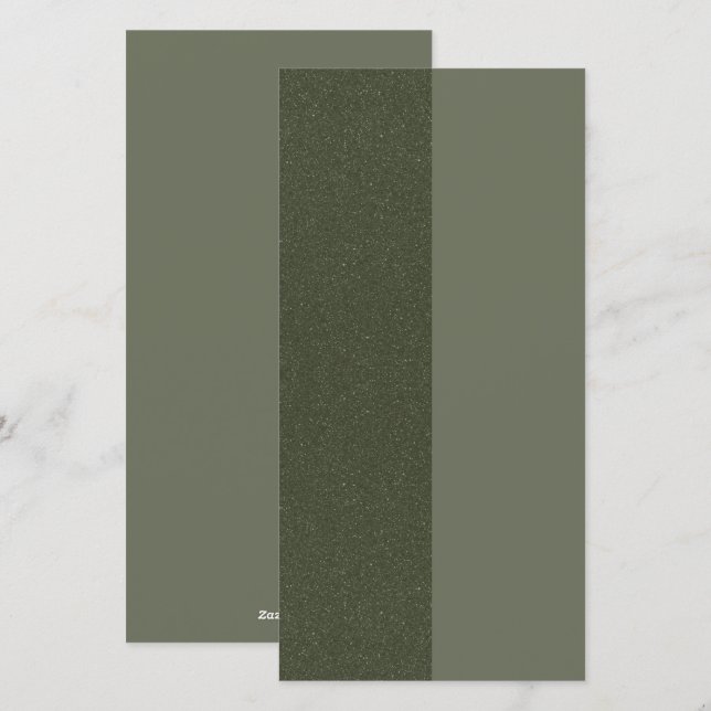 Vertical Split Moss Green Holiday Card – Customise (Front/Back)