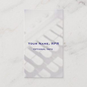 Vertical Steno Machine Keys Court Reporter Business Card