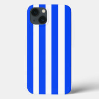 Vertical Stripe Sailor Blue & White Pattern