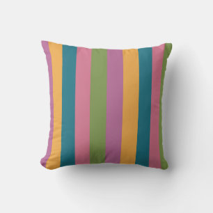 Vertical striped abstract pillow