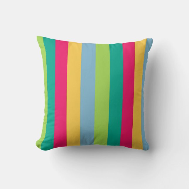 Vertical striped abstract pillow (Front)