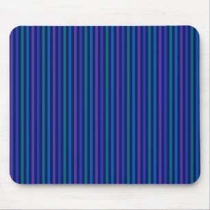 Vertical Striped Pattern Blue Green Purple Mouse Mat
