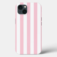 Vertical Stripes Baby Pink And White Striped