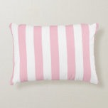 Vertical Stripes Baby Pink And White Striped Decorative Cushion<br><div class="desc">Vertical Stripes – light pink and white striped pattern.</div>