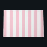 Vertical Stripes Baby Pink And White Striped Doormat<br><div class="desc">Vertical Stripes – light pink and white striped pattern.</div>