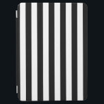 Vertical Stripes Black And White Striped iPad Air Cover<br><div class="desc">Vertical Stripes – black and white striped pattern.</div>