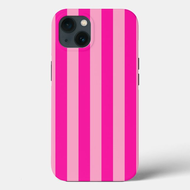 Vertical Stripes Hot Pink Case-Mate iPhone Case (Back)