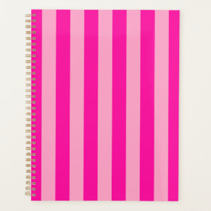 Vertical Stripes Hot Pink Planner