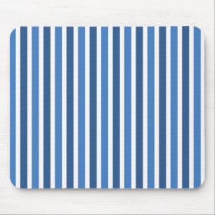 Vertical Stripes Mousepad, Blue Mouse Mat