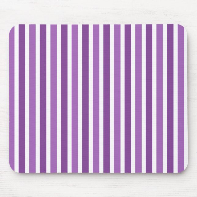 Vertical Stripes Mousepad, Purple Mouse Mat (Front)