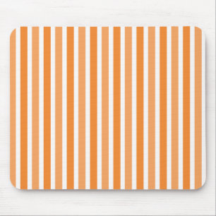 Vertical Stripes Mousepad, Tangerine Mouse Mat