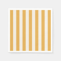 Vertical Stripes Mustard Yellow And White Striped
