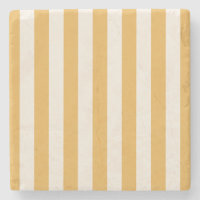 Vertical Stripes Mustard Yellow And White Striped