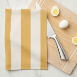 Vertical Stripes Mustard Yellow And White Striped Tea Towel<br><div class="desc">Vertical Stripes – mustard yellow And cream white striped pattern.</div>