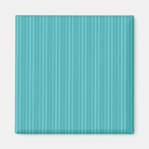Vertical Stripes Pattern Teal Turquoise Magnet