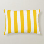 Vertical Stripes Yellow And White Striped Decorative Cushion<br><div class="desc">Vertical Stripes – yellow and white preppy striped pattern.</div>