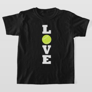 Vertical Tennis LOVE Tennis Player or Coach Boys T-Shirt