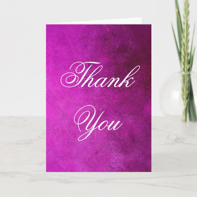 Vertical Thank You Script Pink Professional (Front)