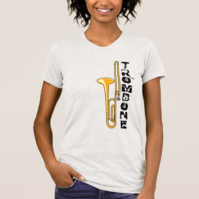Vertical Trombone T-Shirt (Front)